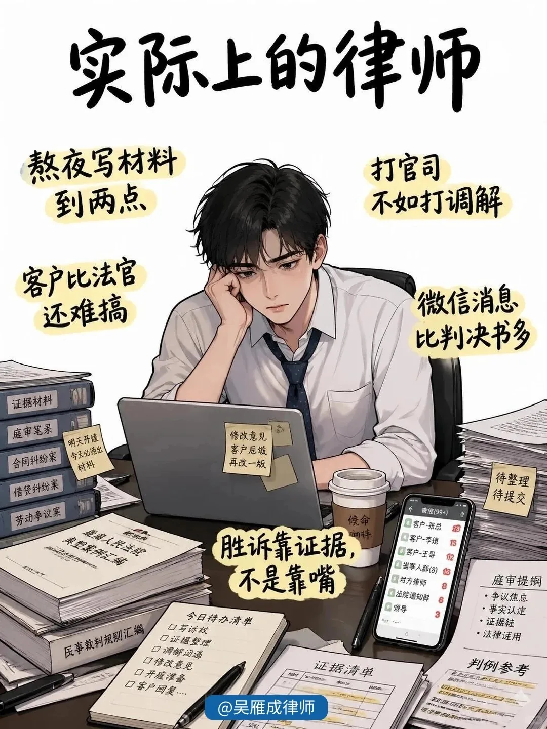 小红书笔记：实际的律师